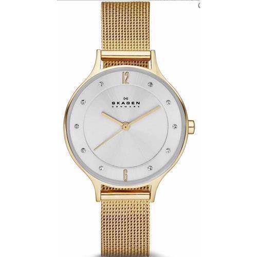 Image of Skagen Anita quartz Dame ur i flot forgyldt rustfri stål